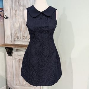 NWT Luna navy Jacquard Mini Dress
